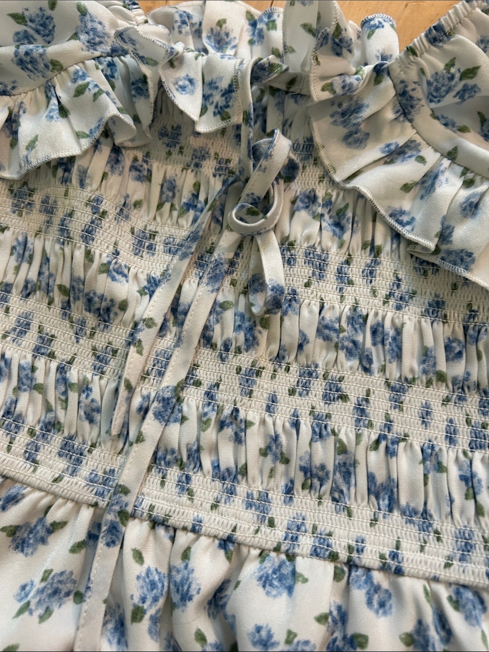 Ivy City Co Mini Rae Dress in Blue Floral 8T - Picture 5 of 8